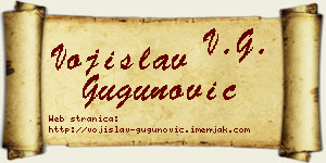 Vojislav Gugunović vizit kartica